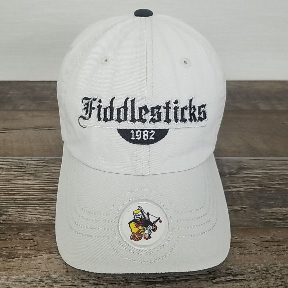Drive Headwear Fiddlesticks Golf Hat Strapback Light Gray Embroider Dad Hat